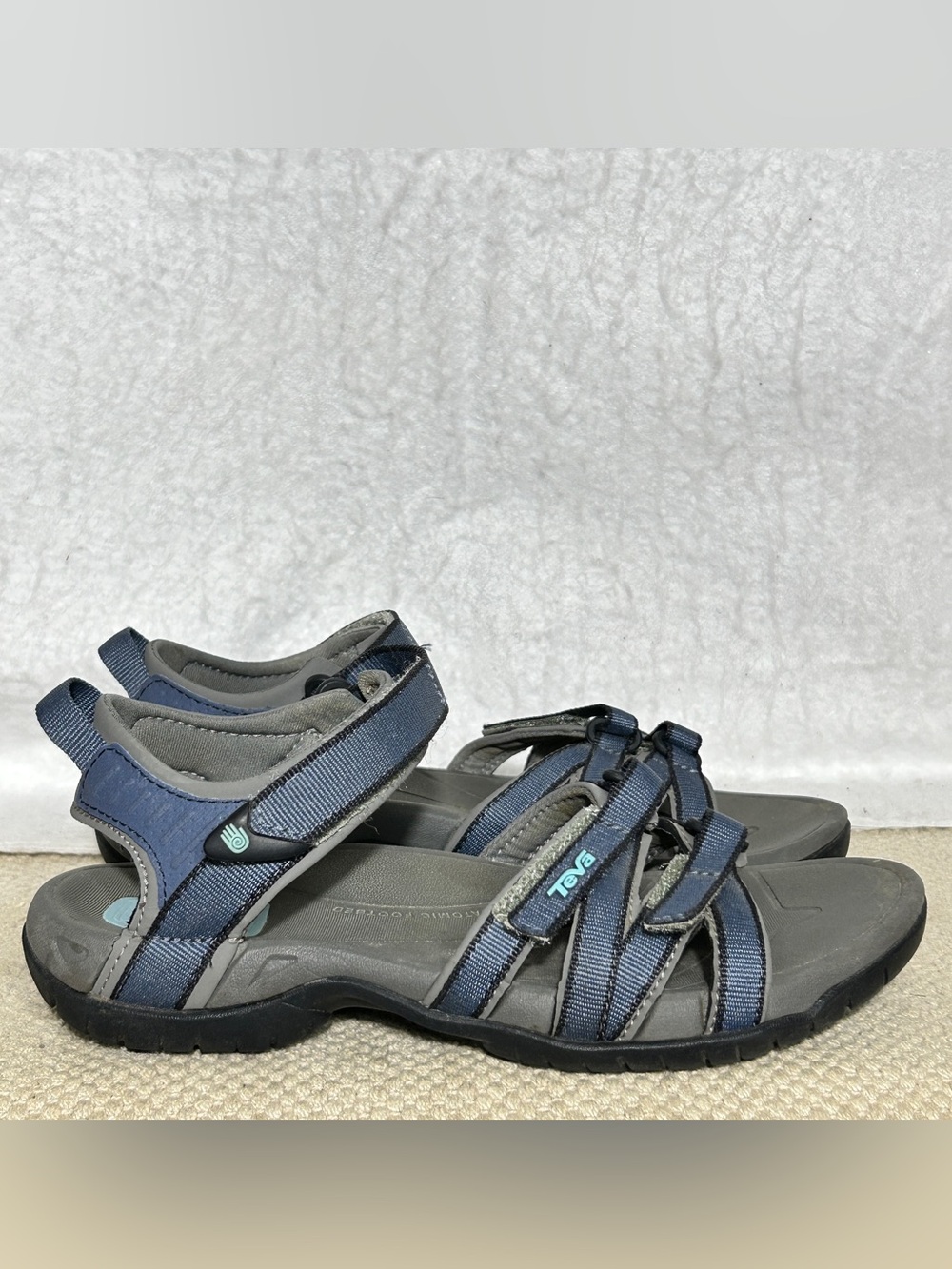 Teva Womens Blue Tirra Strap Athletic Sports Hiking Sandals Shoes SZ US 7